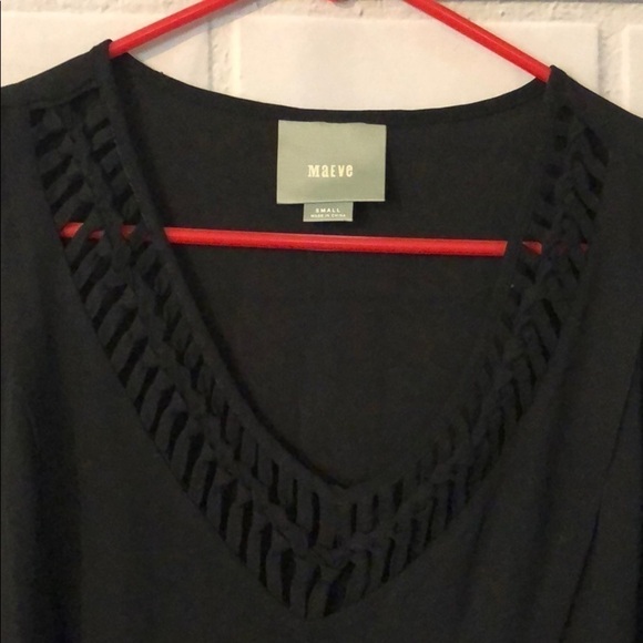 Maeve black blouse size small EUC - Picture 2 of 5